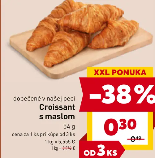 Croissant s maslom