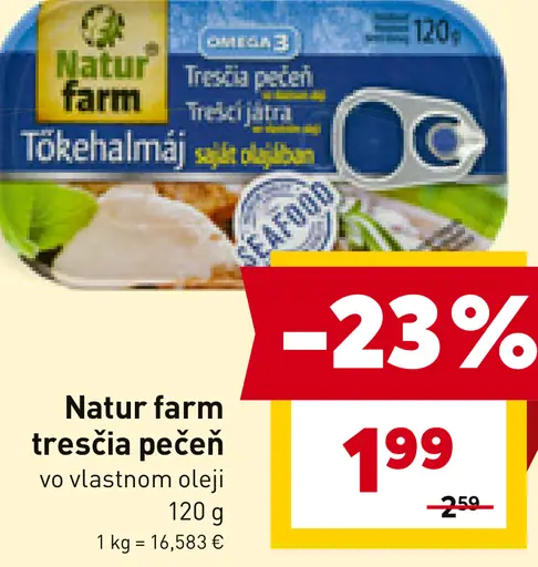 Natur farm tresčia pečeň