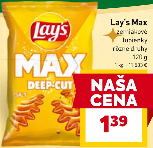 Lay's Max zemiakové lupienky