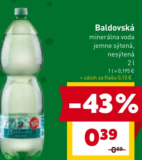Baldovská Sýtená minerálna voda grep