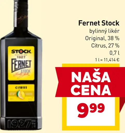 Fernet Stock bylinný likér