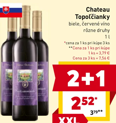 Château Topoľčianky ročníkový výber biele červené víno