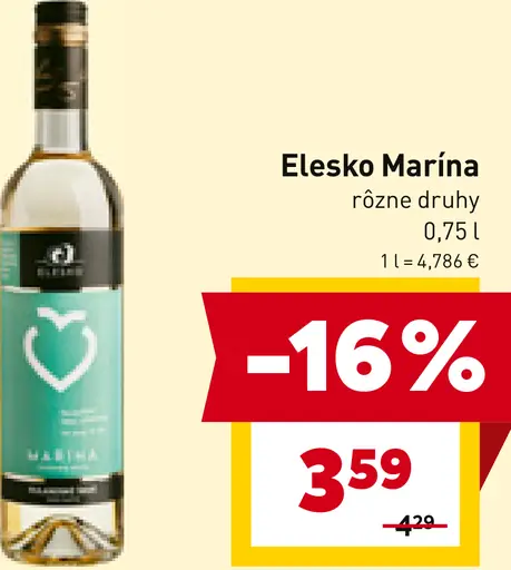 Elesko Marína víno