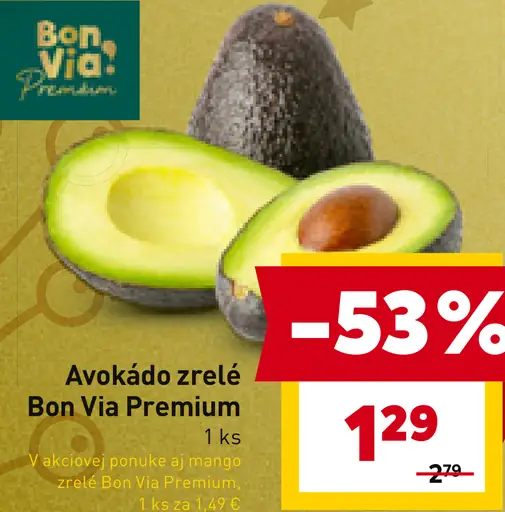 Avokádo zrelé Bon Via Premium