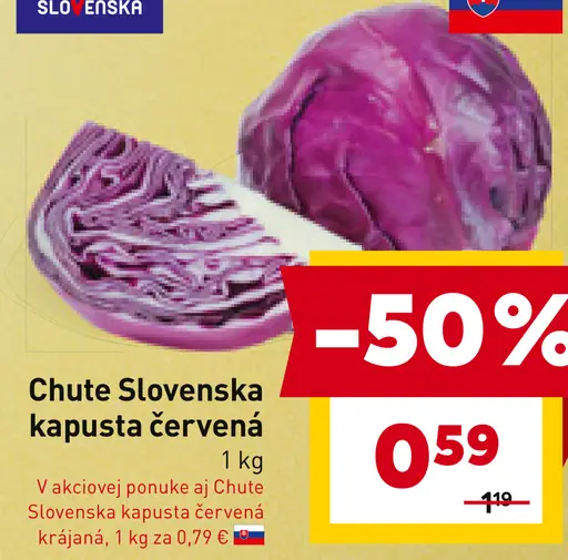 Chute Slovenska kapusta červená