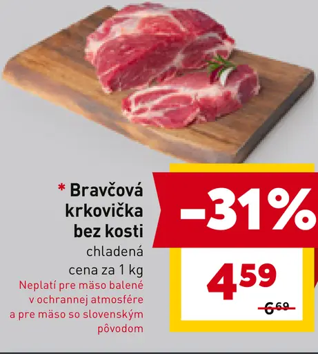 Bravčové krkovička bez kosti