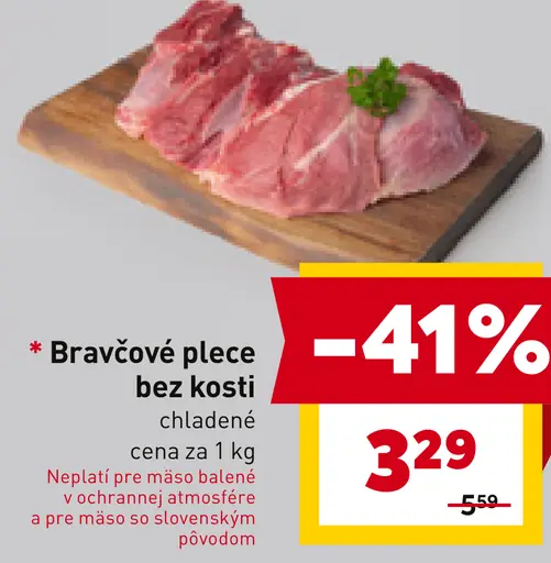 Bravčové plece bez kosti