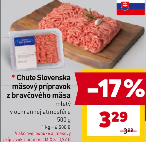 Chute Slovenska Mäsový prípravok z bravčového mäsa