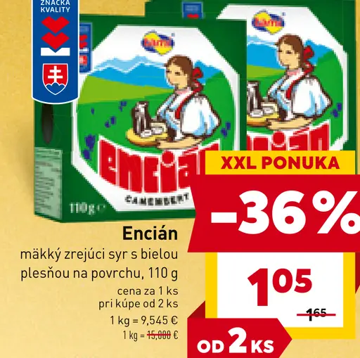Encián syr