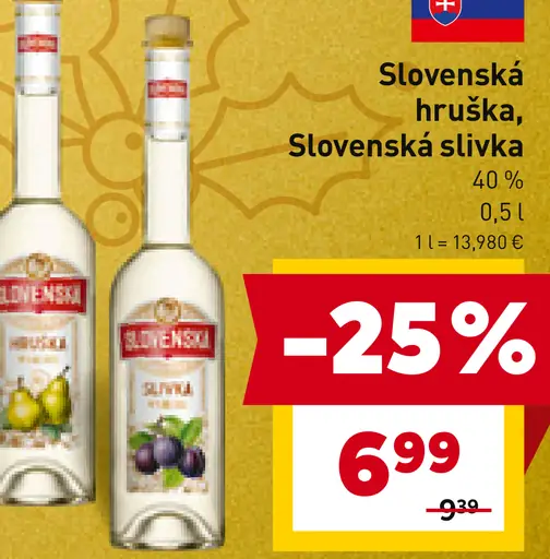 Slovenská hruška, Slovenská slivka destilát