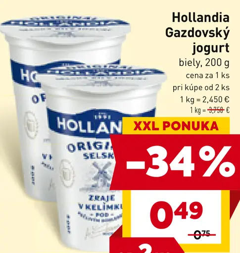 Hollandia Gazdovský biely jogurt