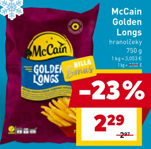 McCain Golden Longs hranolčeky