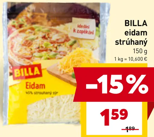 BILLA eidam strúhaný