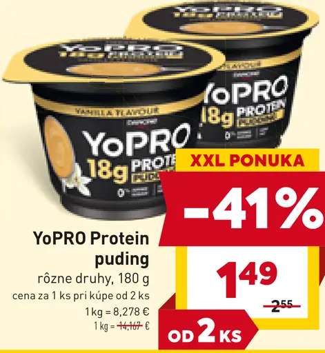 Yopro proteínový puding