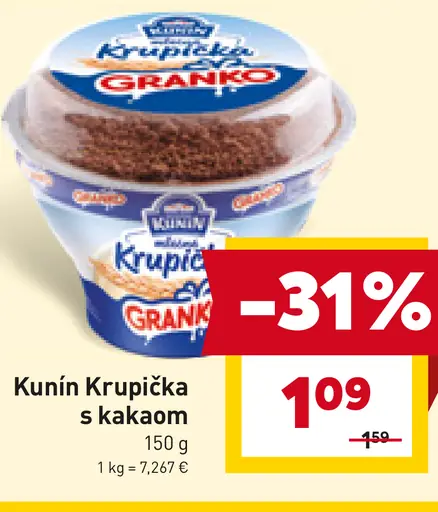 Kunín Krupička s kakaom