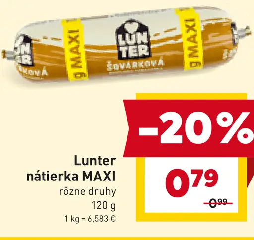 Lunter nátierka MAXI