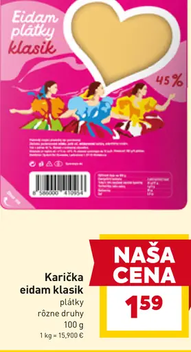 Karička Eidam plátky klasik