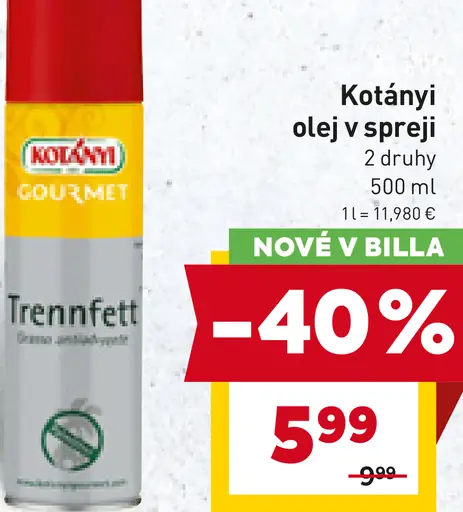 Kotányi olej v spreji