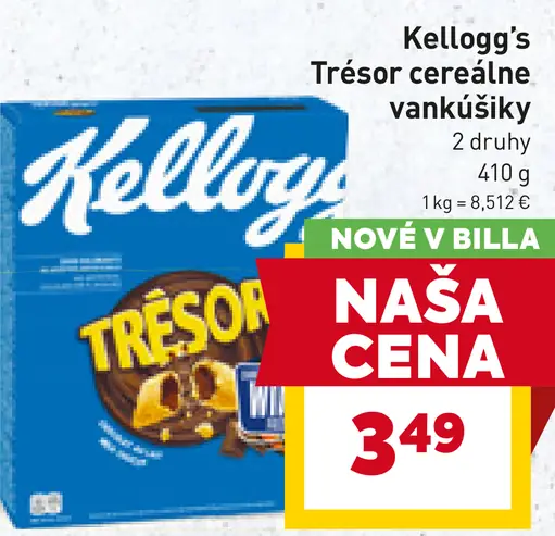 Kellogg's Trésor cereálne vaničky