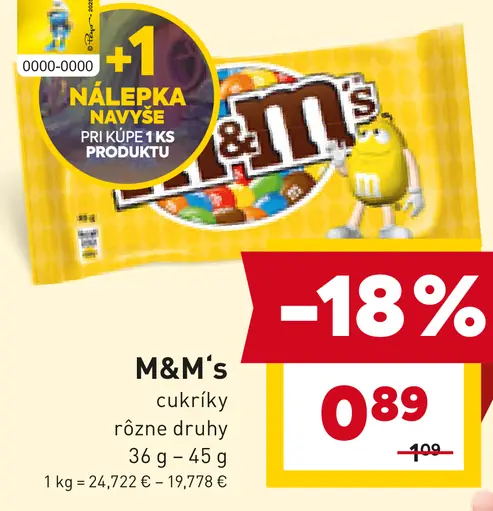 M&M's cukríky
