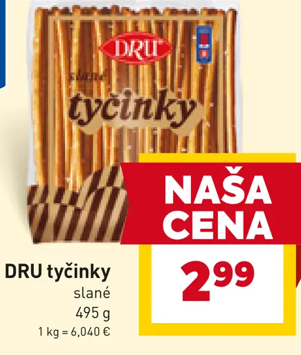 DRU tyčinky slané