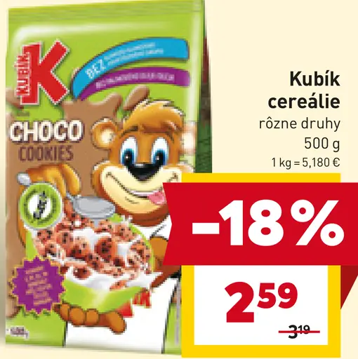Kubík cereálie
