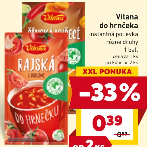 Vitana instantná polievka cestovinová