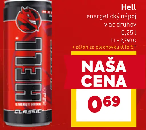 Hell energetický nápoj plechovka