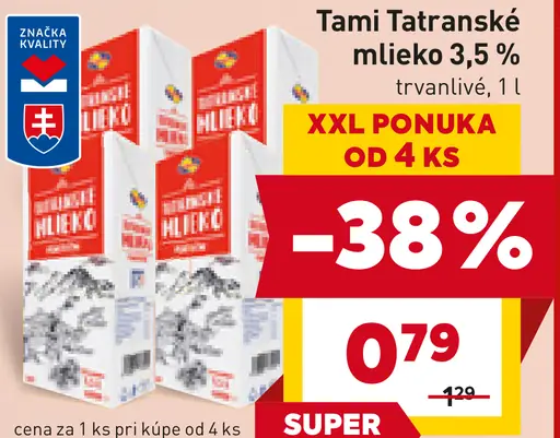 Tami Tatranské Mlieko 3,5%