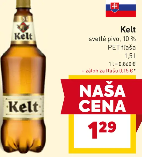 Kelt PET fľaša