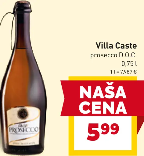 Villa Caste prosecco D.O.C.