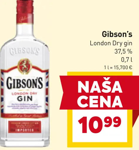 Gibson’s London dry gin