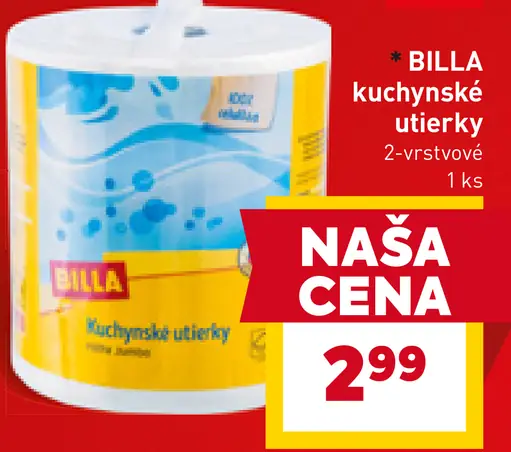 BILLA kuchynské utierky