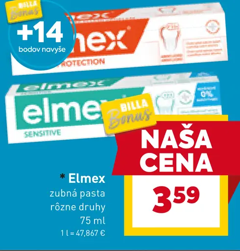 Elmex zubná pasta