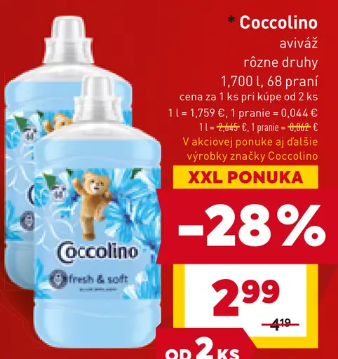 Coccolino aviváž