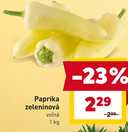 Paprika zeleninová