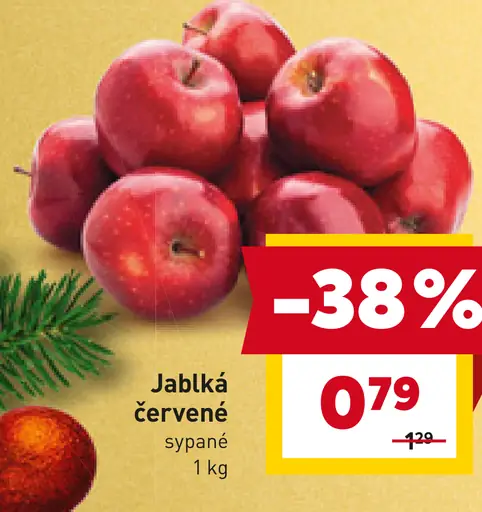 Jablká červené sypané