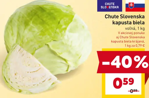 Chute Slovenska kapusta biela