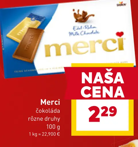 Merci čokoláda