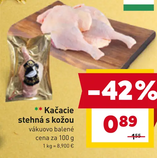 Kačacie stehná s kožou