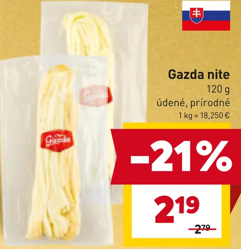 Gazda nite údené, prírodné