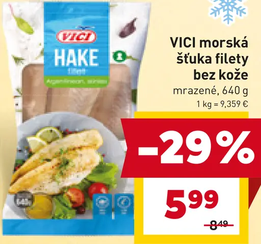 VICI morská šťuka filety