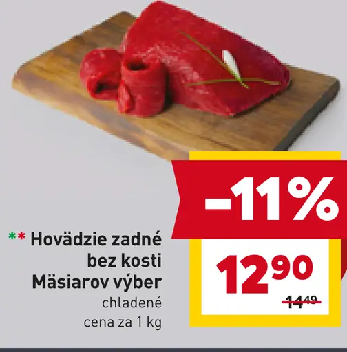 Hovädzie zadné Mäsiarov výber