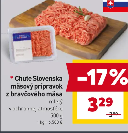Chute Slovenska Mäsový prípravok z bravčového mäsa