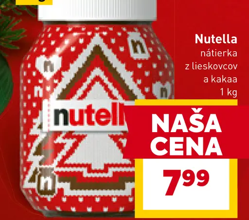 Nutella nátierka