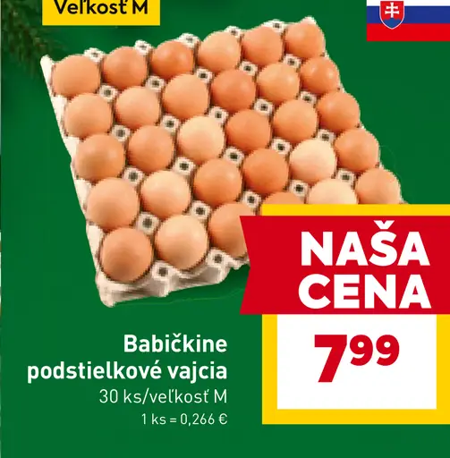 Babičkine podstielkové vajcia