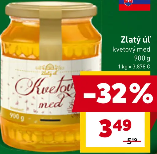 Zlatý úľ kvetový med