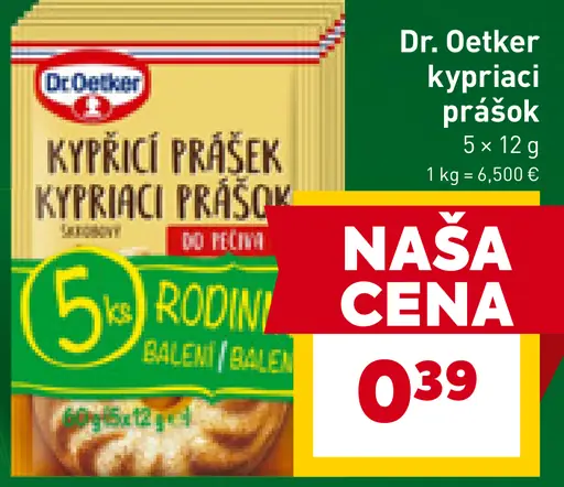 Dr. Oetker Kypriaci prášok