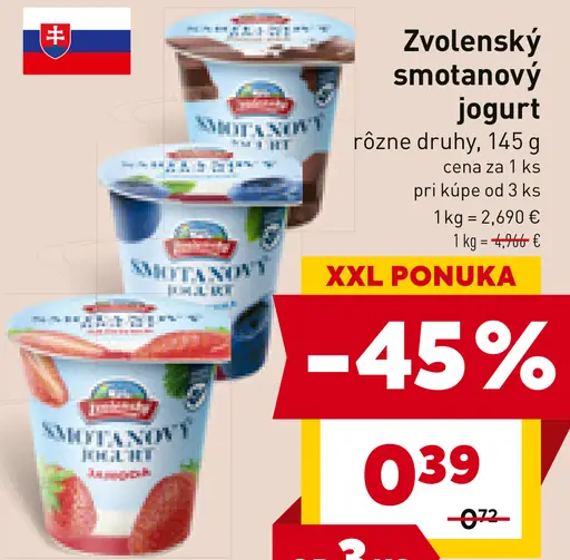 Zvolenský smotanový jogurt