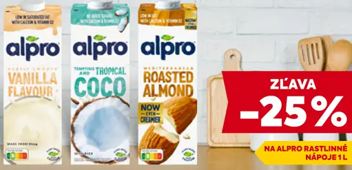 Alpro rastlinné nápoje